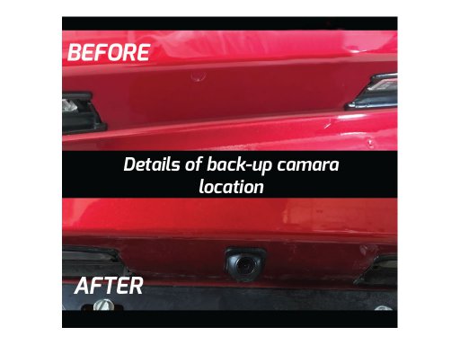 MX-5 Rear View Camera With Reference Lines