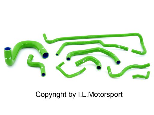 I.L.Motorsport Siliconen Slangen Set 9 Delig Groen