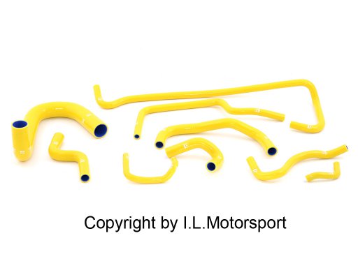 I.L.Motorsport Siliconen Slangen Set 9 Delig Geel